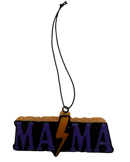 Ma - Ma w/Lightning Bolt - Purple, Black, Orange - Coconut Cherry Scent
