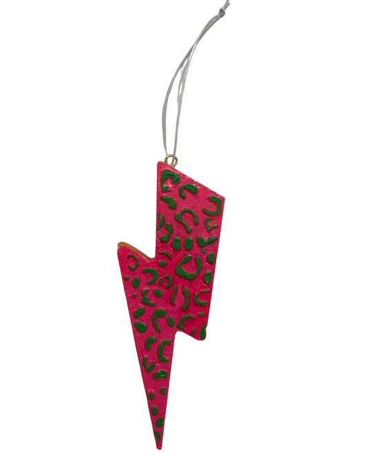 Lightning Bolt - Hot Pink, Neon Green - Coconut Cherry Scent