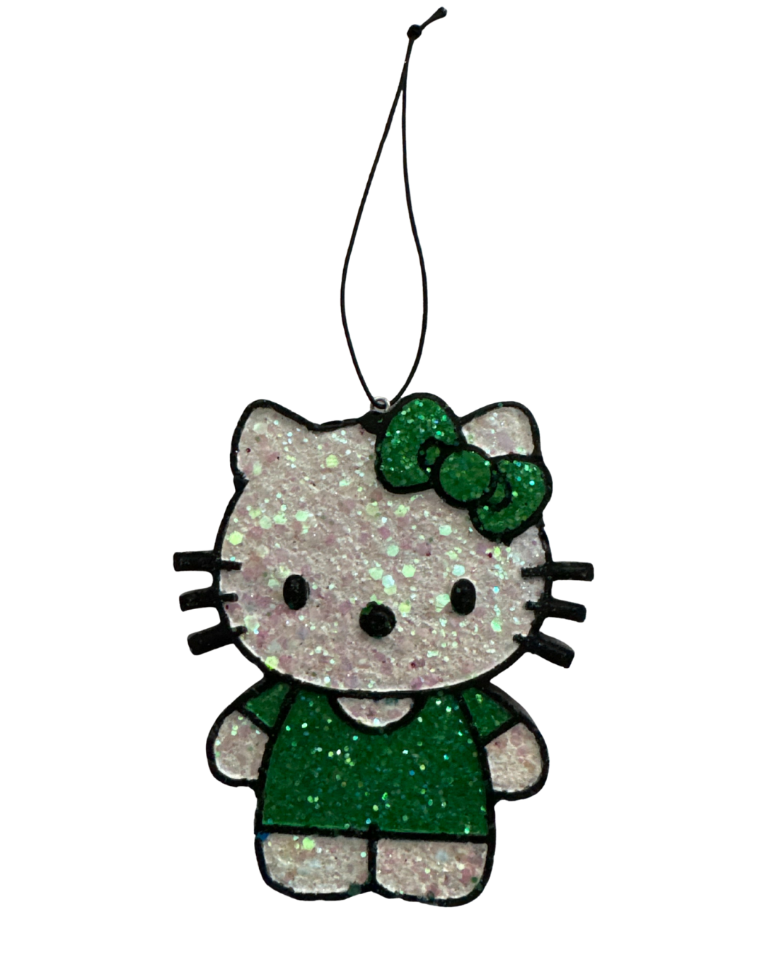 Hello Kitty - Green and White Glitter - Sweet Fruit Candy Scent
