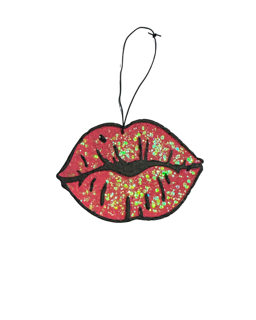 Lips - Pink and Black - Bubble Gum Scent