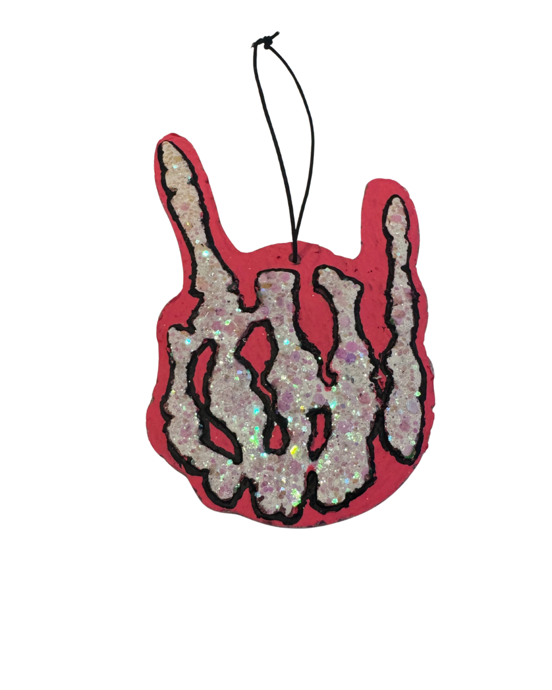 "Rock On" Skeleton Hand - Pink and Black - Seabreeze Scent