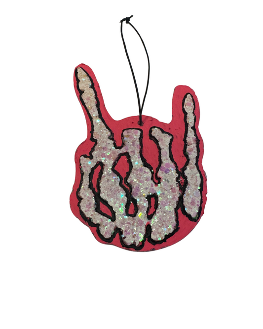 "Rock On" Skeleton Hand - Pink and Black - Seabreeze Scent