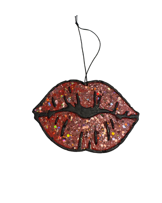 Lips - Red and Black - Sandalwood Linen Scent